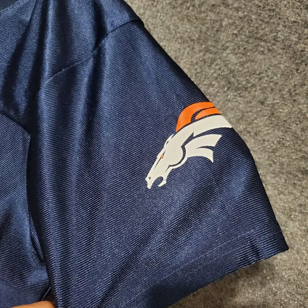 NFL Denver Broncos #00 Blue Jersey Womens Medium Team Apparel Football Y2K Shirt